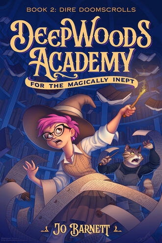 Another book in the (completely made-up) middle-grade fantasy book series DeepWoods Academy for the Magically Inept. I figured it could use a sequel and I wanted to show that I could draw another cover with Dittany, the same character from the other DeepWo